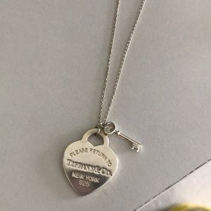 Tiffany and Co heart necklace sterling silver